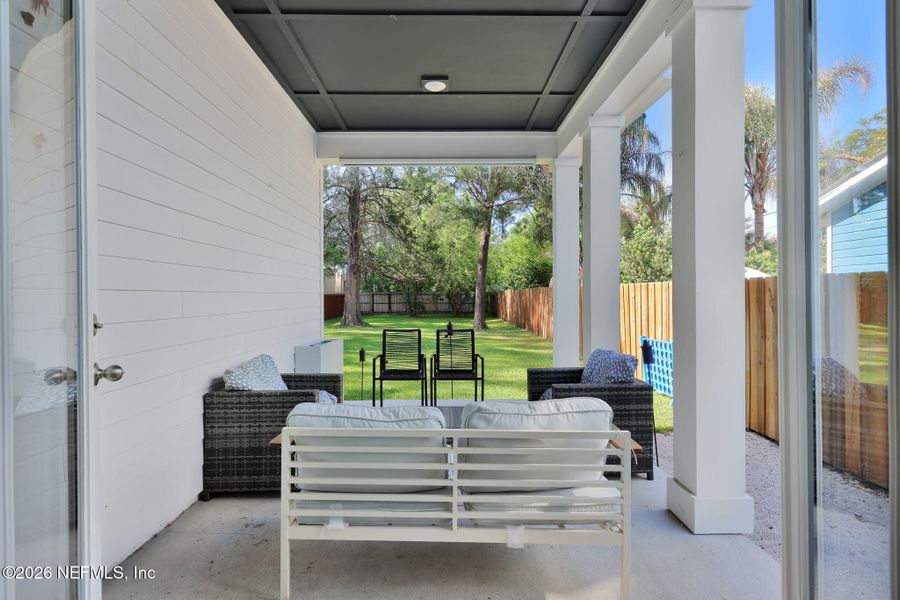 Exterior details and patio area of a home in , Jacksonville (Image 24).