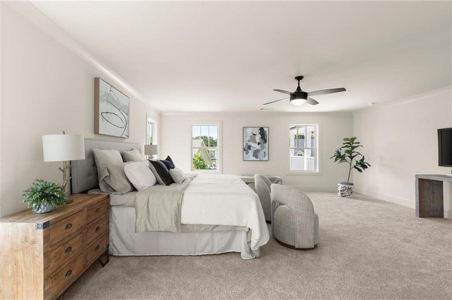 Furnished interior view inside a new home in , Covington (Image 10).