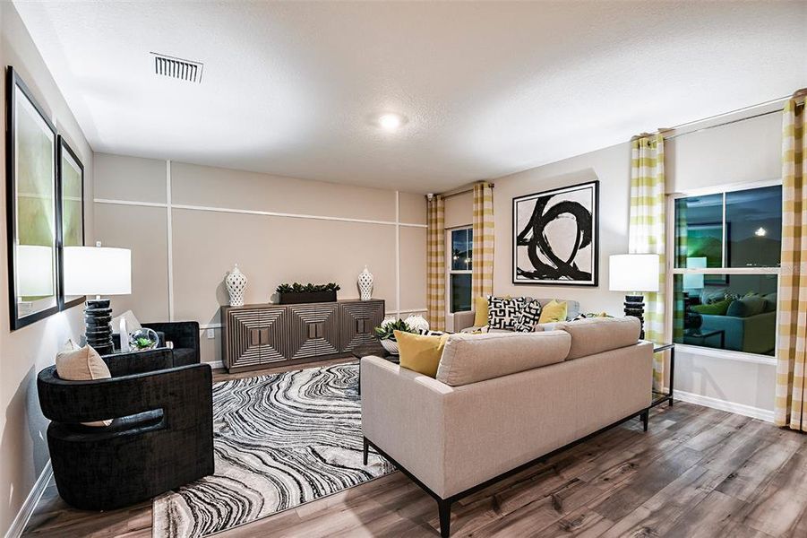 Furnished interior view inside a new home in Two Rivers, Zephyrhills (Image 11). Furnished interior view inside a new home in Two Rivers, Zephyrhills (Image 11).