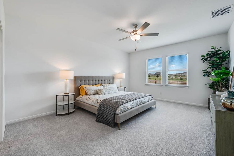 Representative furnished interior of a home built from the Wren by Taylor Morrison in Turner's Crossing 50s, Austin (Image 10).