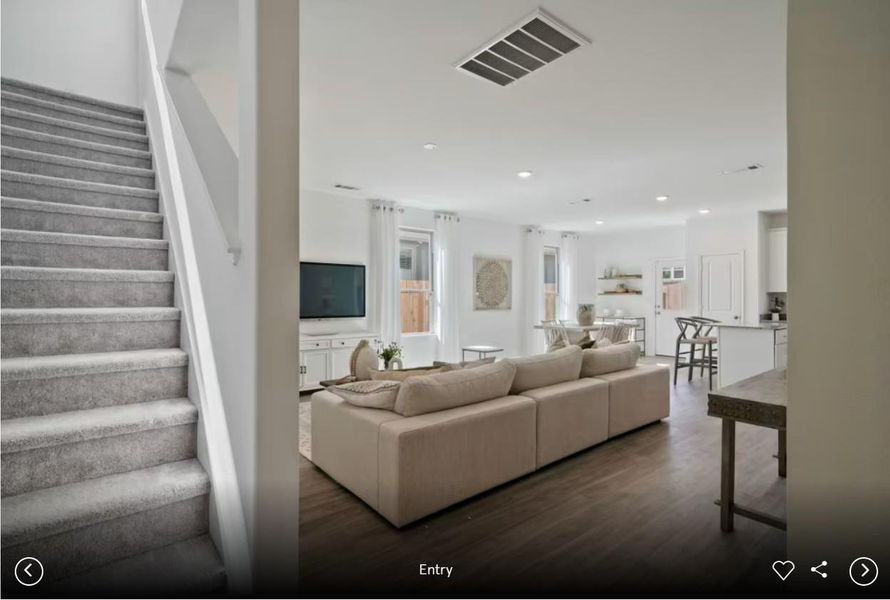 Photo of Centex model home with same floor plan, not of actual home listed.