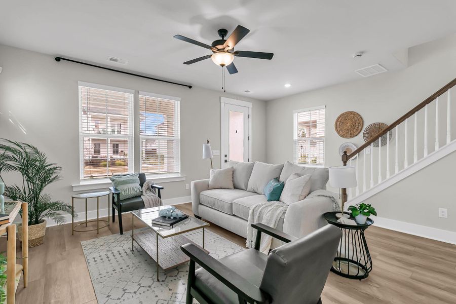 Furnished interior view inside a new home in Nexton - Midtown - The Park Collection, Summerville (Image 17).