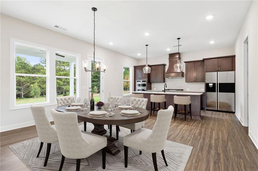 Furnished interior view inside a new home in Ashbury Commons, Powder Springs (Image 13).