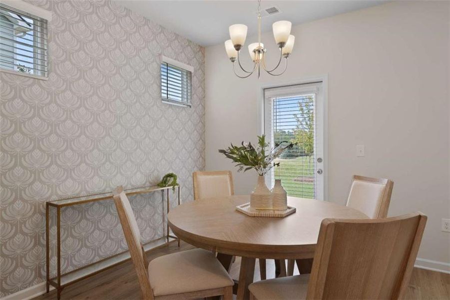 Furnished interior view inside a new home in Walden Park - The Retreat, Jonesboro (Image 39).