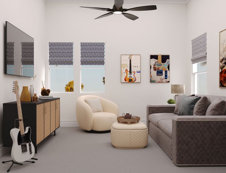 Representative furnished interior of a home built from the Pantano by Beazer Homes in Willows at Bella Vista Farms: Bella Vista Farms, San Tan Valley (Image 9). Representative furnished interior of a home built from the Pantano by Beazer Homes in Willows at Bella Vista Farms: Bella Vista Farms, San Tan Valley (Image 9).