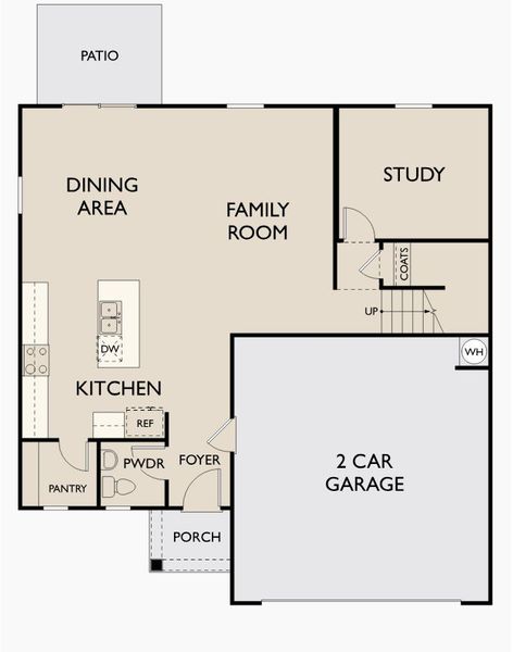 2D floor plan layout for the Splendor by Starlight Homes in Crescent Pointe, Carrollton, GA (Image 3). 2D floor plan layout for the Splendor by Starlight Homes in Crescent Pointe, Carrollton, GA (Image 3).