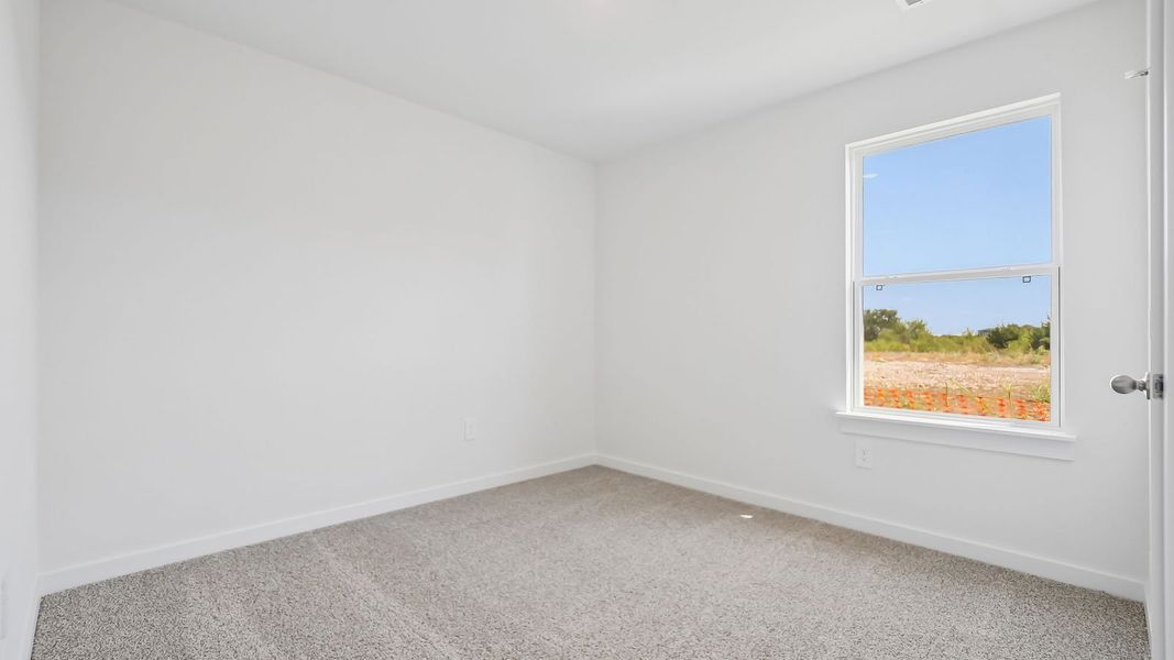 Spacious, unfurnished interior of a new home in Trails at Wildhorse, Austin (Image 28).