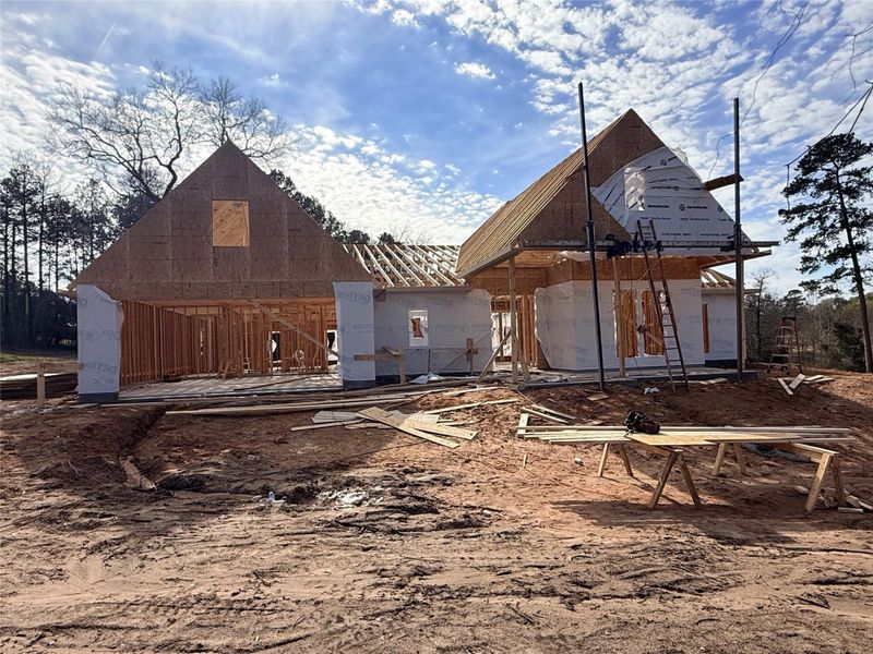 In-progress construction of a new home in , Plantersville, TX (Image 3).