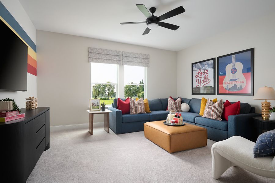 Representative furnished interior of a home built from the The Gladstone by David Weekley Homes in Hidden Springs - The Village Collection, Smyrna (Image 6).