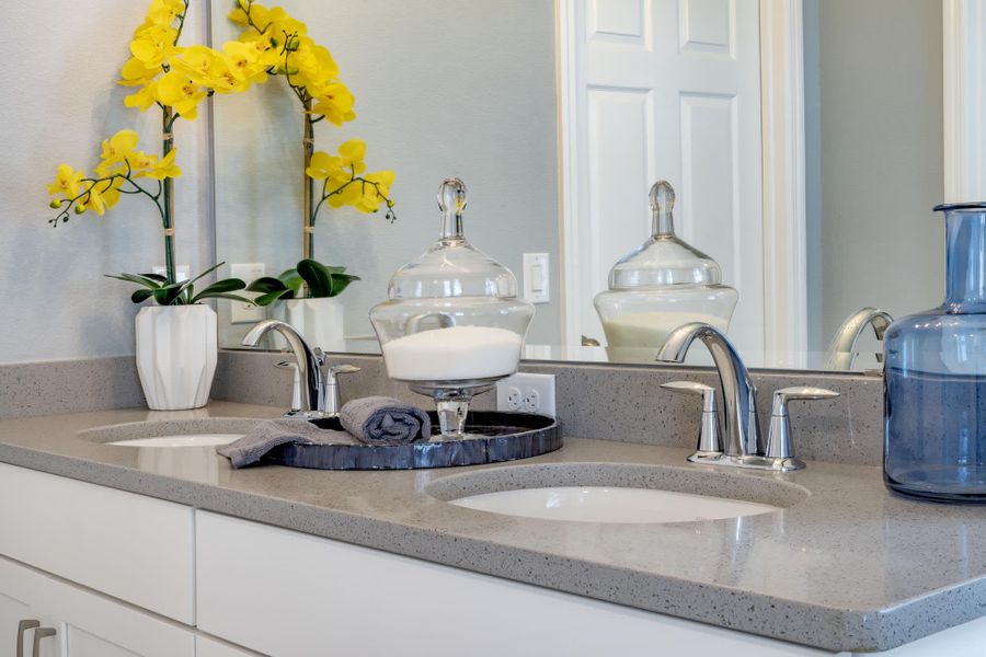 Primary Bathroom - Miles at Brack Ranch in St. Cloud, FL by Landsea Homes