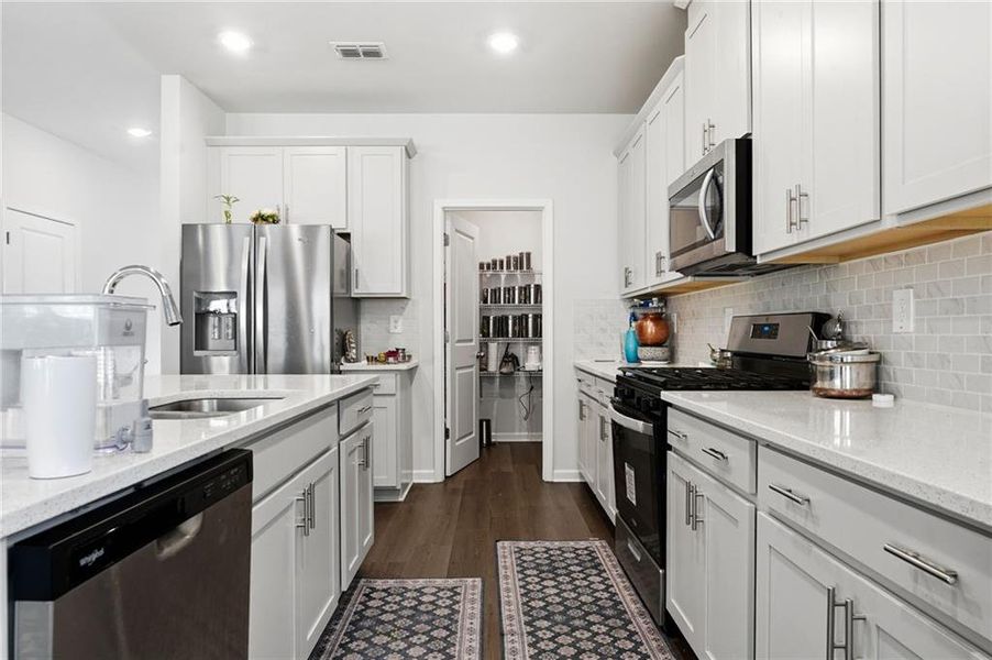 Furnished interior view inside a new home in Vistas at Towne Mill, Canton (Image 22).