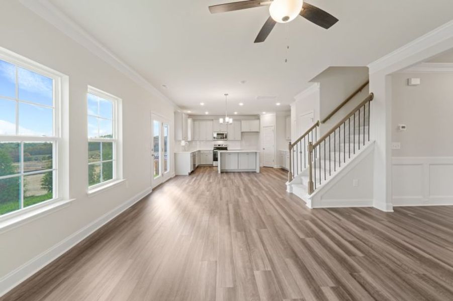 Spacious, unfurnished interior of a new home in Miller's Reserve, Winston-Salem (Image 25). Spacious, unfurnished interior of a new home in Miller's Reserve, Winston-Salem (Image 25).