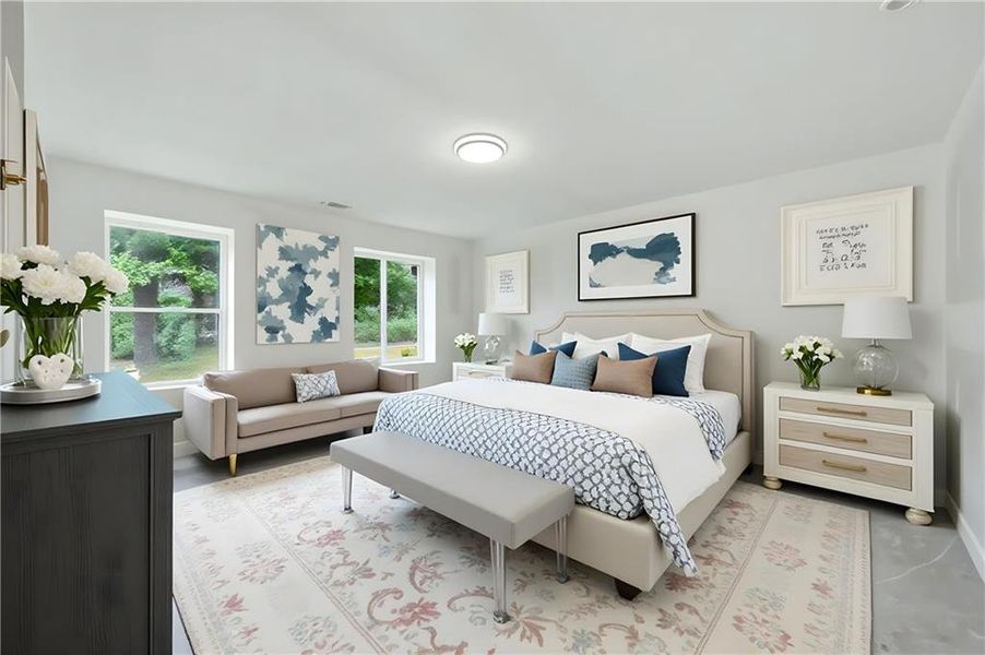 Furnished interior view inside a new home in , East Point (Image 9). Furnished interior view inside a new home in , East Point (Image 9).