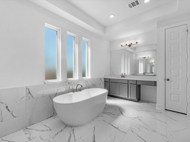 Furnished interior view inside a new home in Meridiana, Manvel (Image 11).