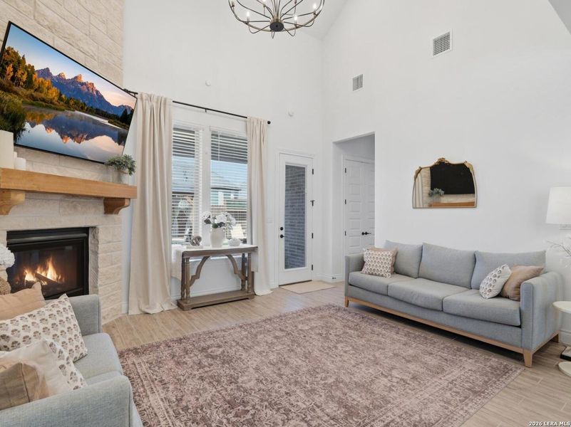 Furnished interior view inside a new home in Corley Farms, Boerne (Image 35).