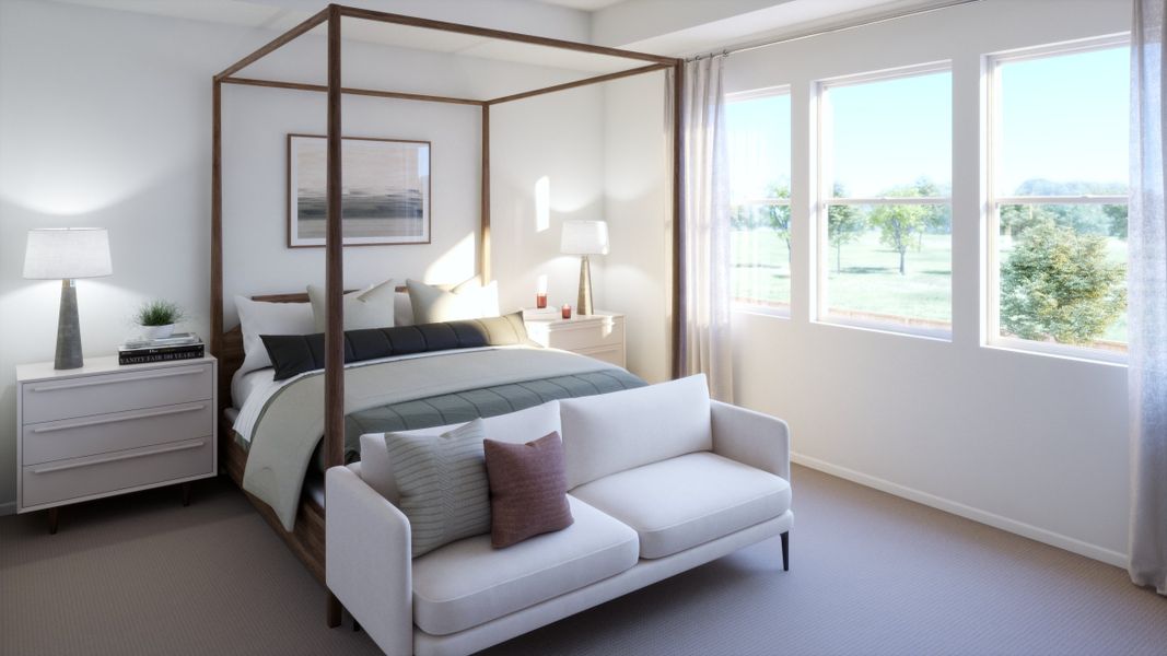 Representative furnished interior of a home built from the Plan 5007 by New Home Co. in The Estates Collection at Talon Pointe, Thornton (Image 12).