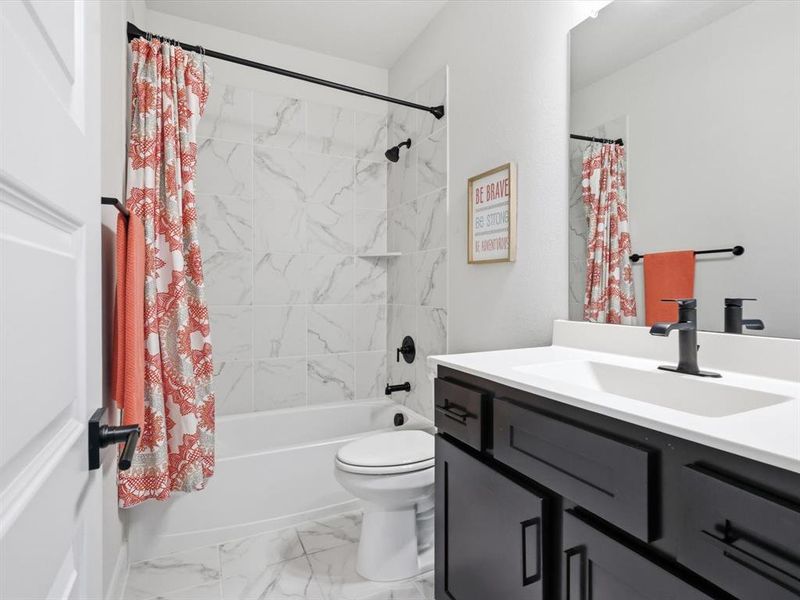 Furnished interior view inside a new home in South Pointe Village Series, Mansfield (Image 27). Furnished interior view inside a new home in South Pointe Village Series, Mansfield (Image 27).