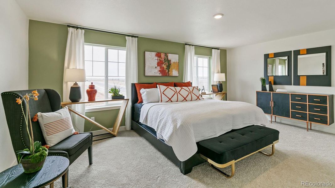 Furnished interior view inside a new home in Vista Meadows, Fort Lupton (Image 10).
