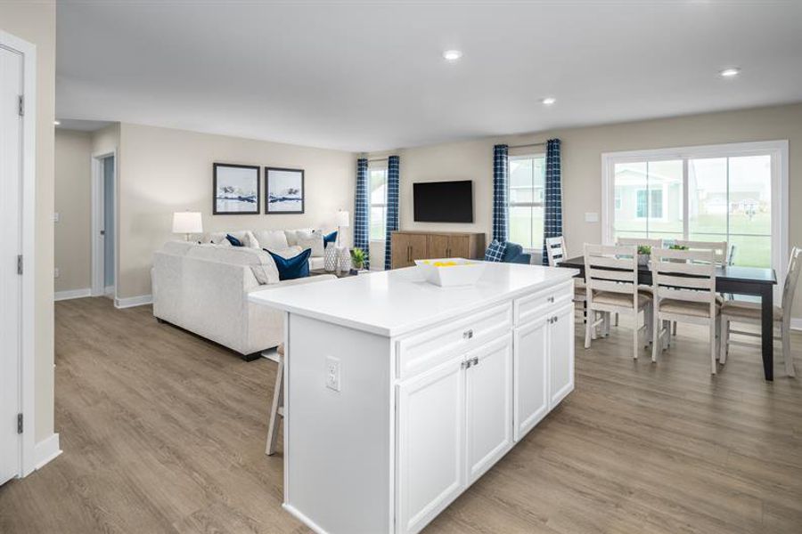 Furnished interior in a model home at Cameron Ridge Ranches in Columbia (Image 13).