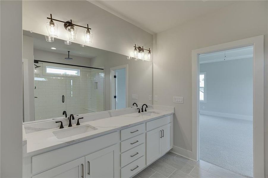Furnished interior view inside a new home in , Buford (Image 17).