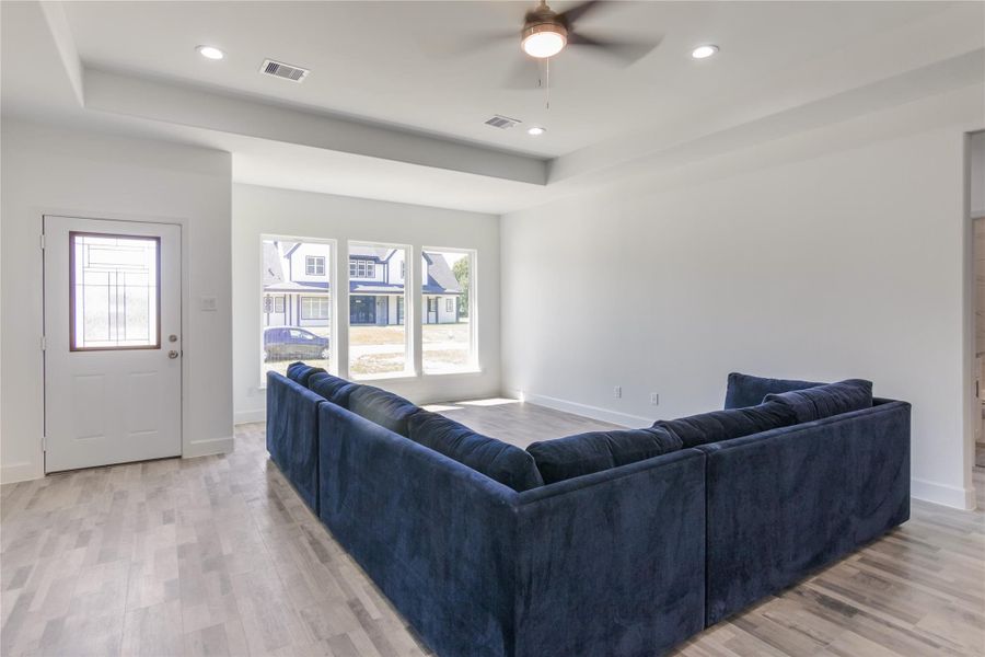 front entrance and living area front entrance and living area