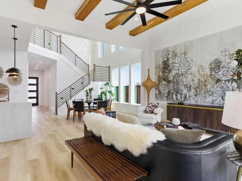 Furnished interior view inside a new home in , Dallas (Image 5).