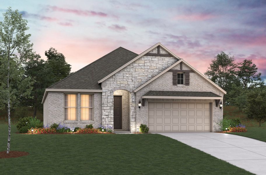 Representative exterior photo of a completed home built from the Teton by Beazer Homes in The Villages of Hurricane Creek, Anna, TX (Image 16).