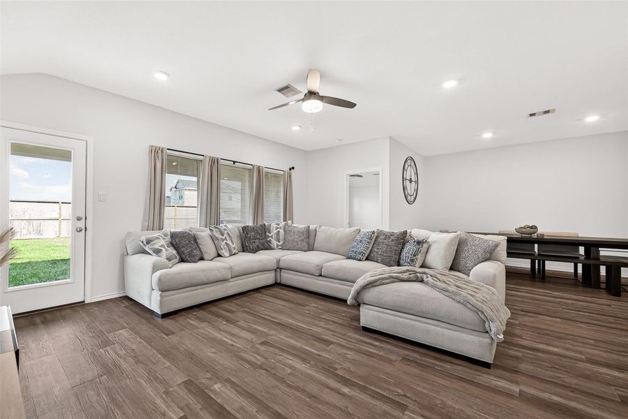 Furnished interior view inside a new home in Sunterra, Katy (Image 15).