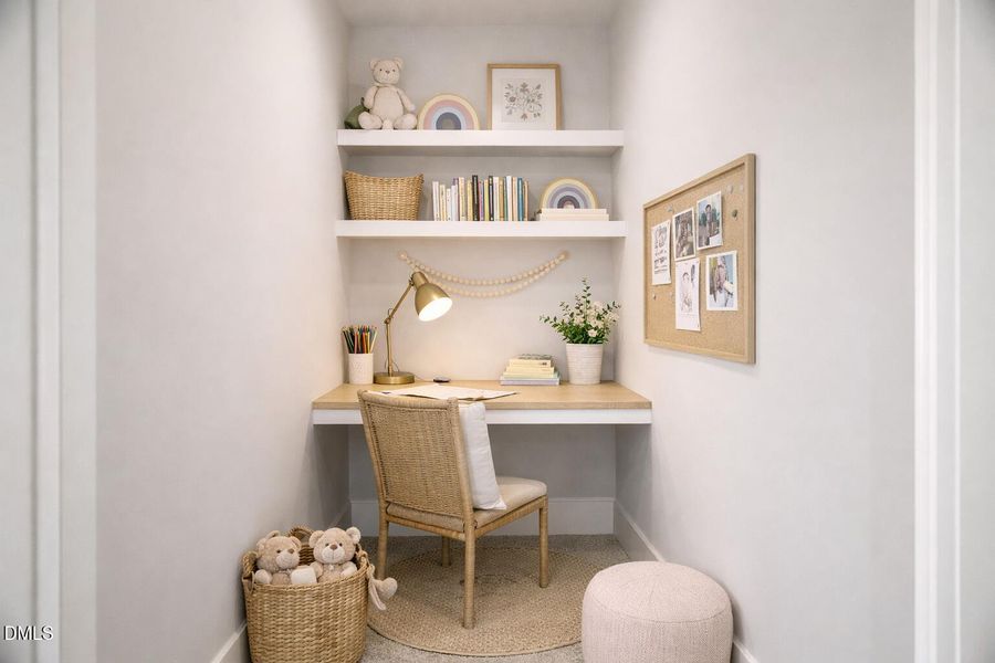 Virtually Staged Reading Nook Bedroom 4