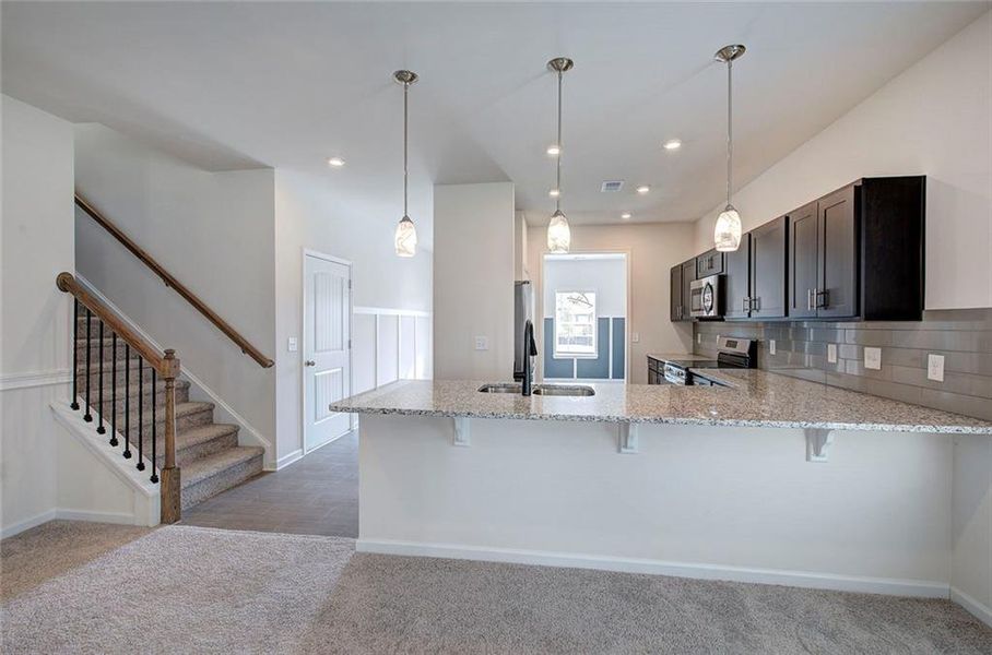 Furnished interior view inside a new home in , Cartersville (Image 9).