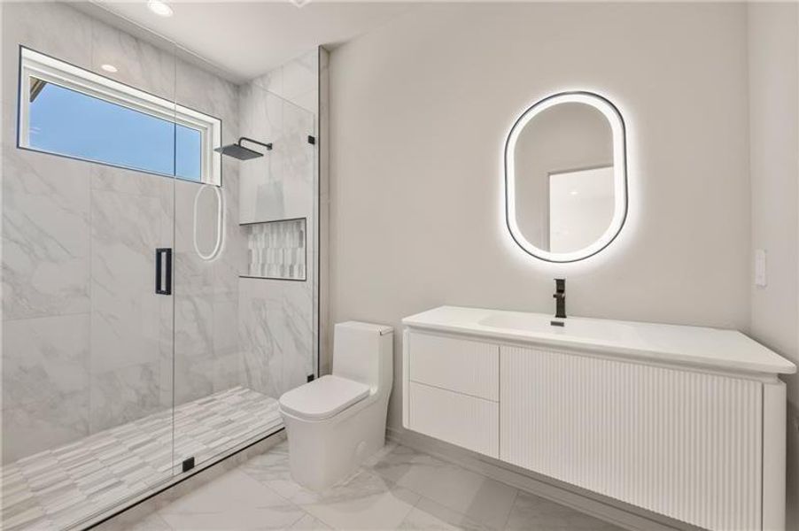 Furnished interior view inside a new home in , Atlanta (Image 65).