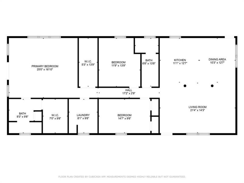 2D floor plan layout of this home in Tolar Oaks, Tolar, TX (Image 5).