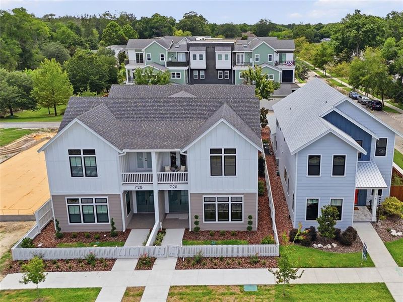 Front exterior of a new home in , Newberry, FL, highlighting curb appeal (Image 25).
