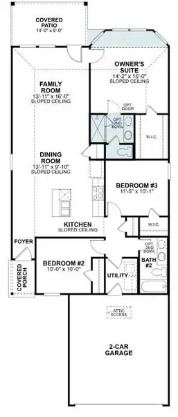 2D floor plan layout of this home in Pinewood at Grand Texas, New Caney, TX (Image 4). 2D floor plan layout of this home in Pinewood at Grand Texas, New Caney, TX (Image 4).