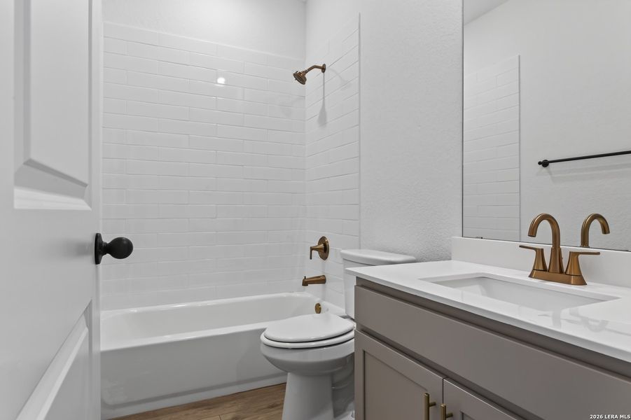 Furnished interior view inside a new home in Nopal Valley, San Antonio (Image 6).