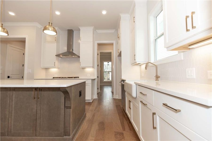 Furnished interior view inside a new home in Evanshire Single Family, Duluth (Image 25).