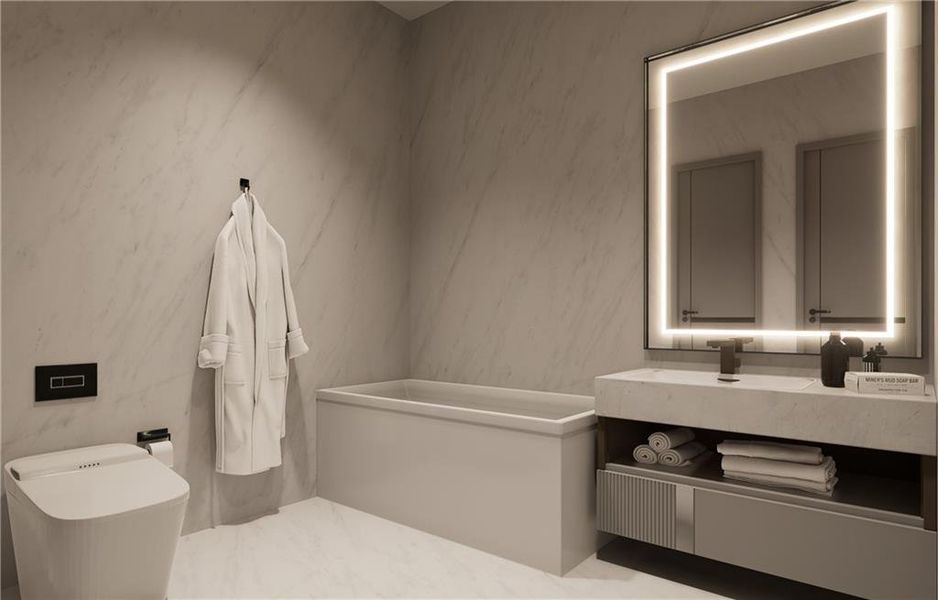 Furnished interior view inside a new home in , Fairburn (Image 9).