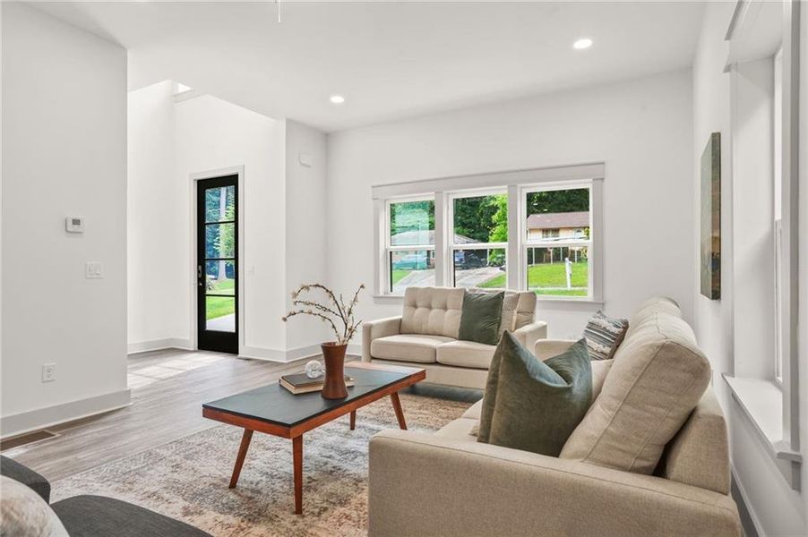 Furnished interior view inside a new home in , Atlanta (Image 11).