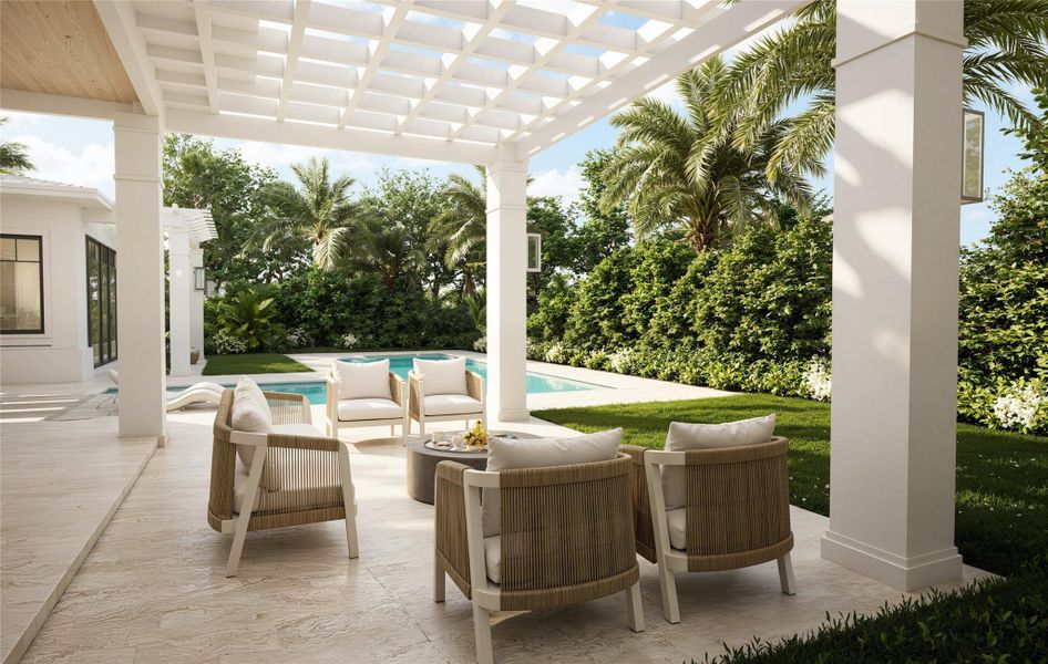 Furnished interior view inside a new home in , Delray Beach (Image 5).