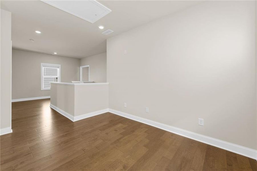Spacious, unfurnished interior of a new home in Palisades Single Family, Cumming (Image 44). Spacious, unfurnished interior of a new home in Palisades Single Family, Cumming (Image 44).