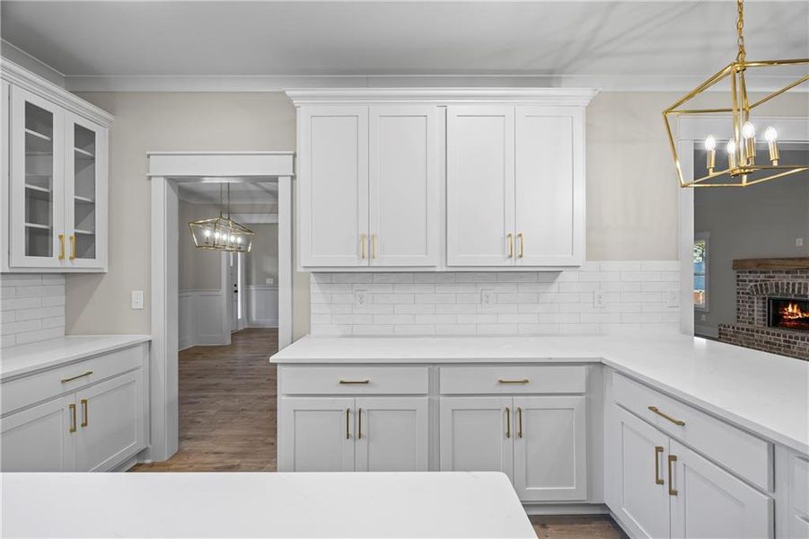 Furnished interior view inside a new home in , Monroe (Image 20).