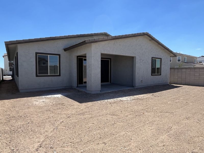 Lot 97 | Backyard Covered Patio| Florentine | Harvest at Citrus Park | New Homes in Goodyear, AZ | Landsea Homes