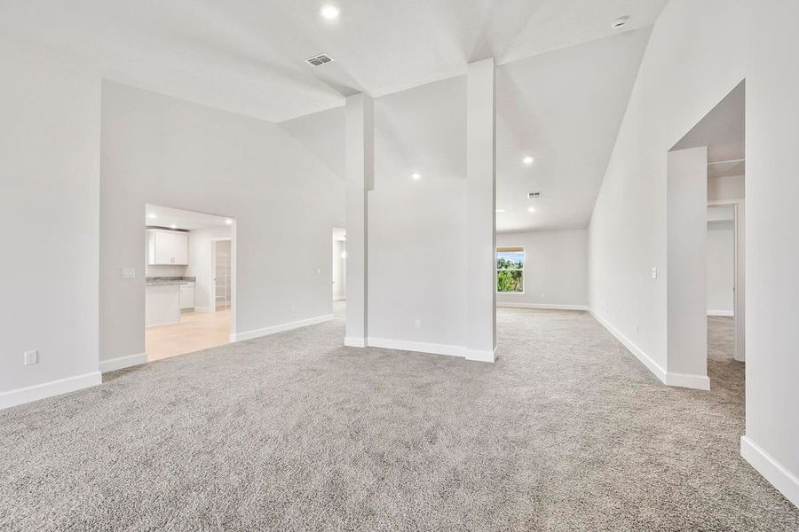 Representative unfurnished interior of a home built from the 3000 by Adams Homes in Veria, Oak Hill (Image 12). Representative unfurnished interior of a home built from the 3000 by Adams Homes in Veria, Oak Hill (Image 12).