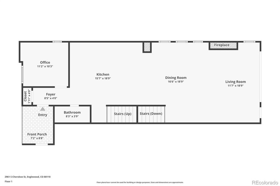 2D floor plan layout of this home in , Englewood, CO (Image 6).