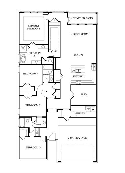 2D floor plan layout for the Kyle by New Home Co. in Marvida, Cypress, TX (Image 3). 2D floor plan layout for the Kyle by New Home Co. in Marvida, Cypress, TX (Image 3).