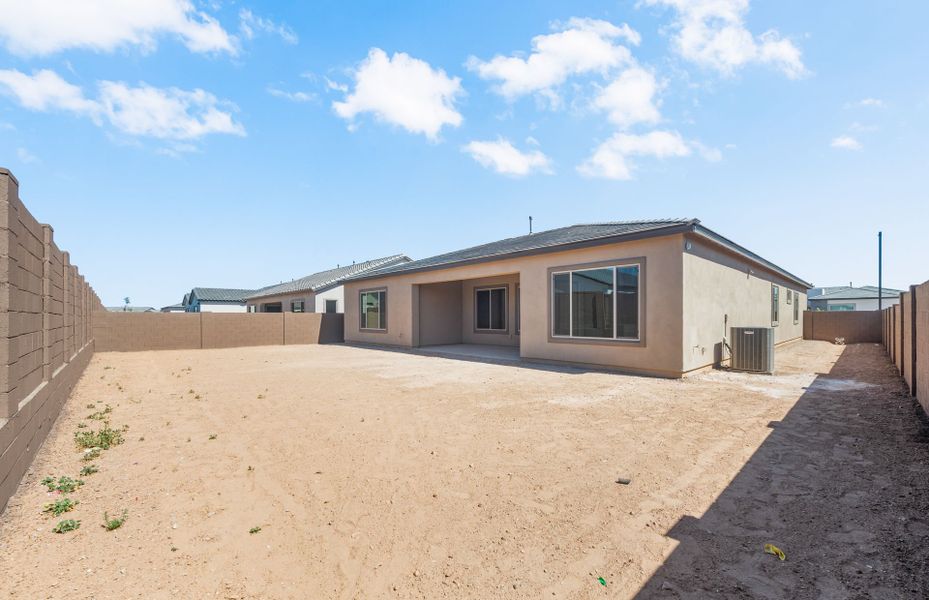 Exterior details and patio area of a home in Artisan at Asante, Surprise (Image 3).