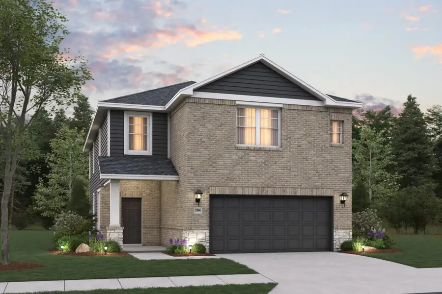 Representative exterior photo of a completed home built from the Sweetwater III Mustang Meadows 40s by Brohn Homes in Mustang Meadows, Waller, TX (Image 9).