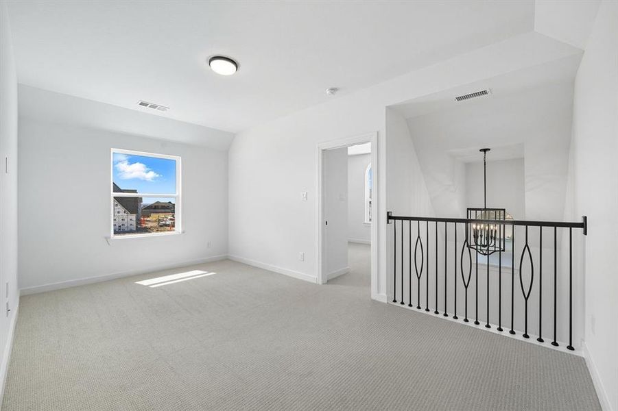 Spacious, unfurnished interior of a new home in Pecan Square: 50ft. lots, Northlake (Image 23). Spacious, unfurnished interior of a new home in Pecan Square: 50ft. lots, Northlake (Image 23).