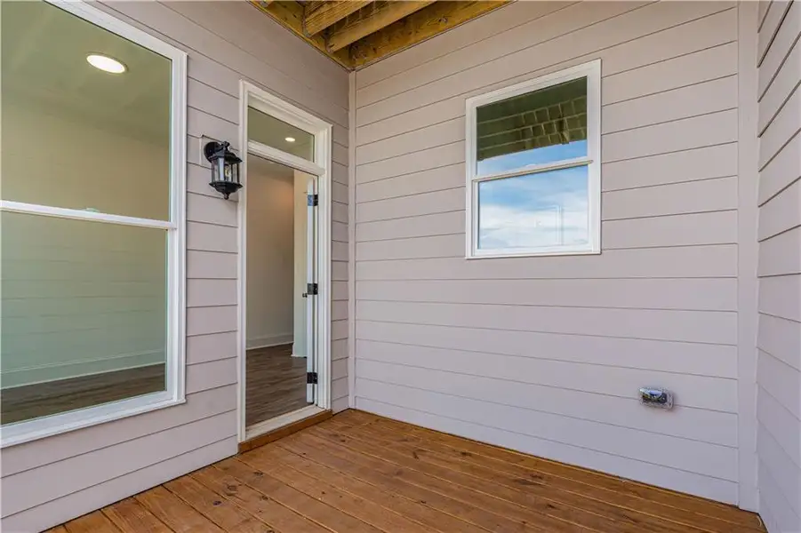 Exterior details and patio area of a home in Waterhaven, Cumming (Image 36).
