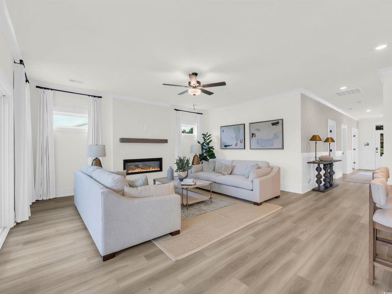 Furnished interior view inside a new home in Westwood Reserve, Conway (Image 7). Furnished interior view inside a new home in Westwood Reserve, Conway (Image 7).